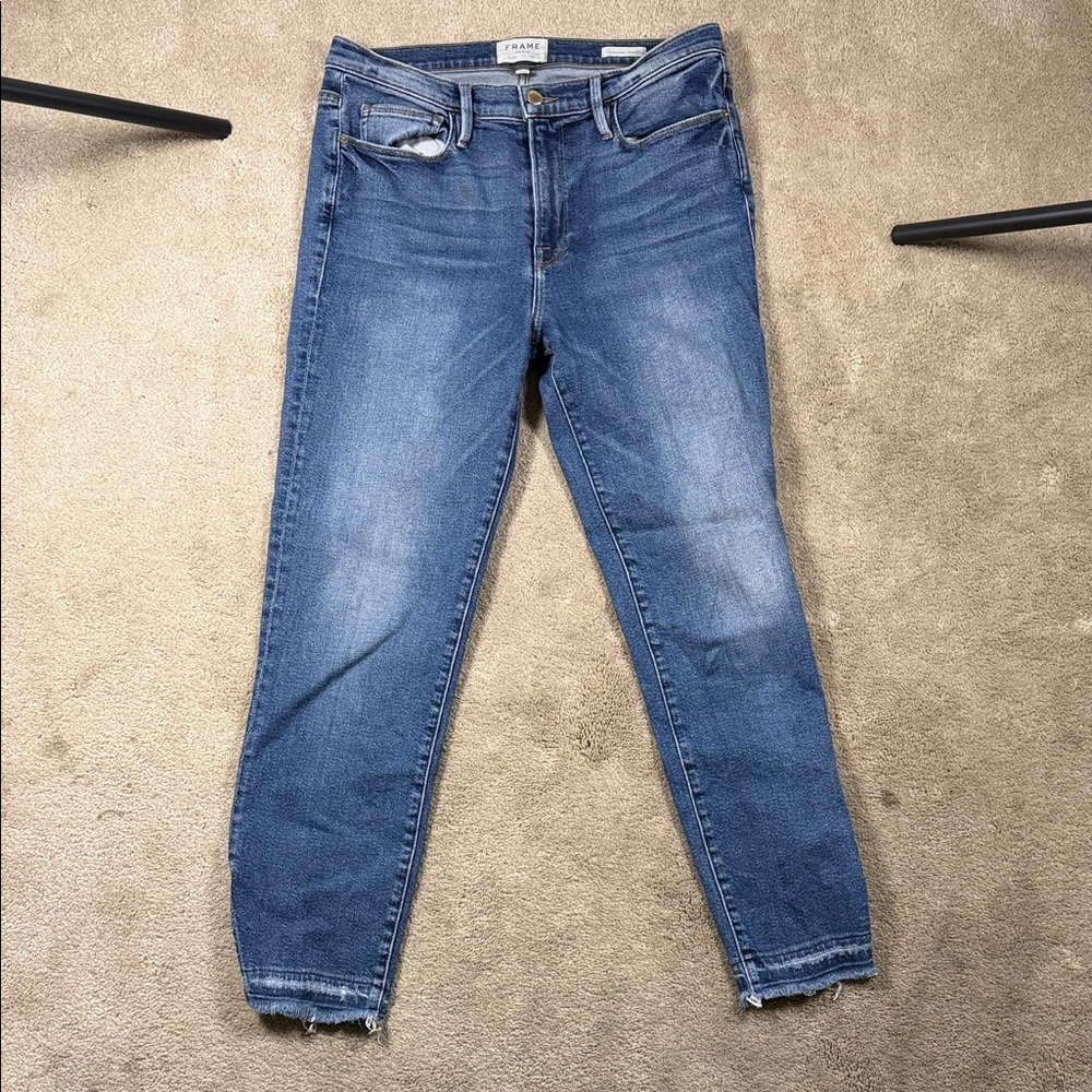 Frame Denim Blue Ankle Jeans